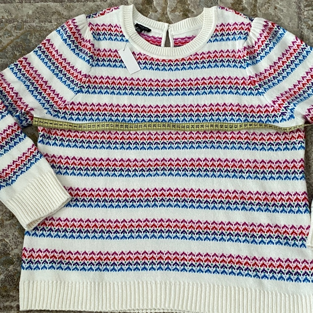 Talbots Multicolor Striped Sweater - Picture 6 of 9